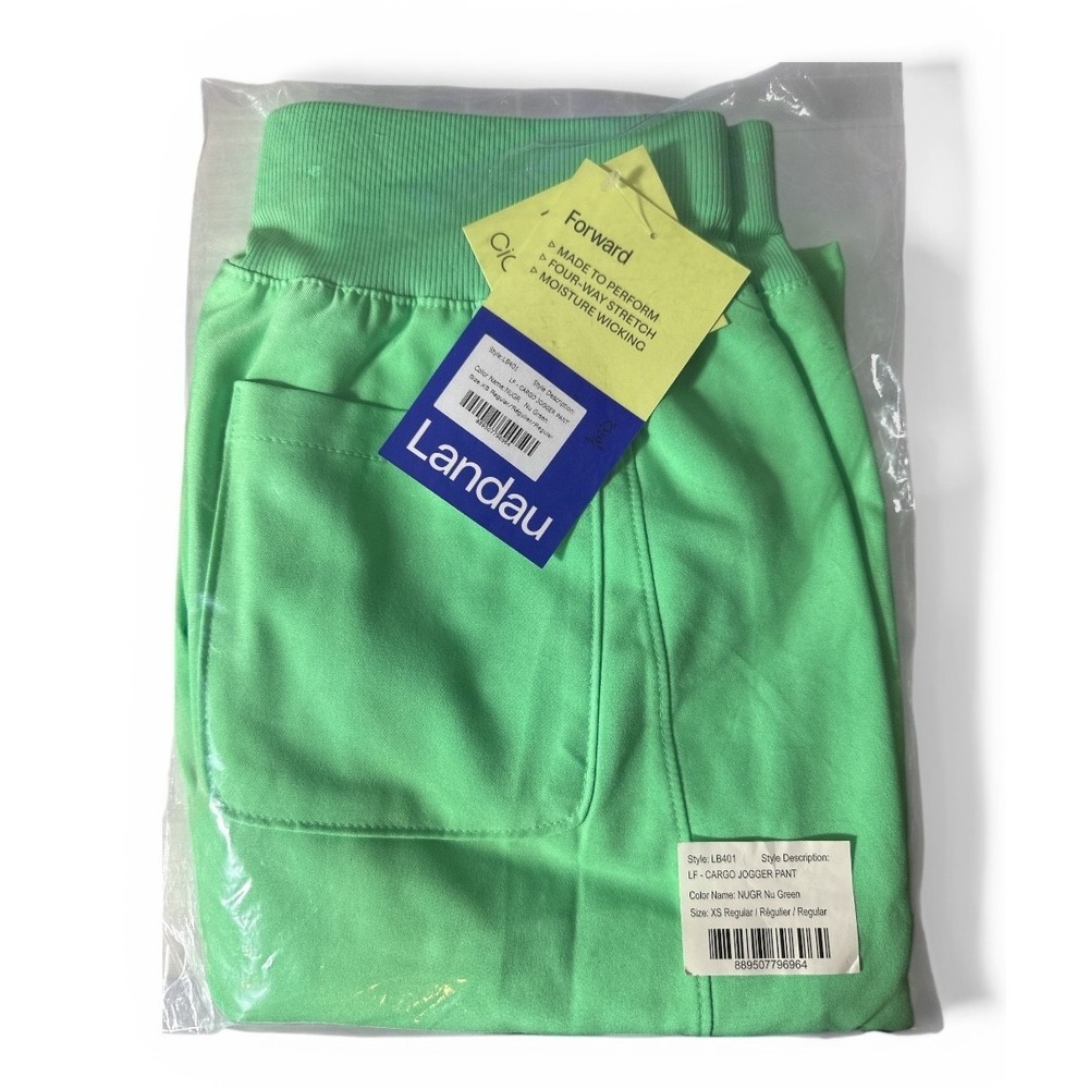 Landau Forward Women's Jogger Scrub Pants - LB401 Nu Green Size‎ XS Regular NWT